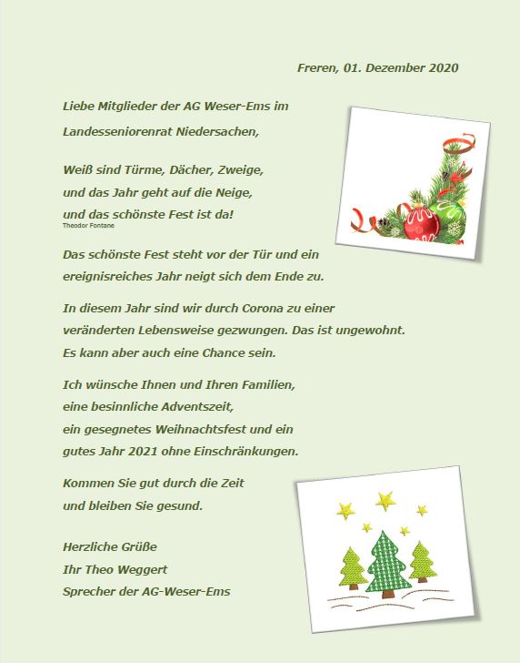 20201202 Weihnachtsgruss Theo Weggert